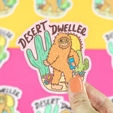 Desert Dweller Sasquatch Bigfoot Yeti Vinyl Sticker