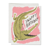 snappy birthday greeting card | alligator birthday card