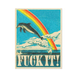 fuck it dolphin sticker | ocean sticker