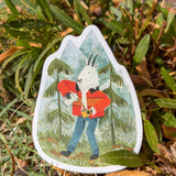 mountain goat coffee sticker