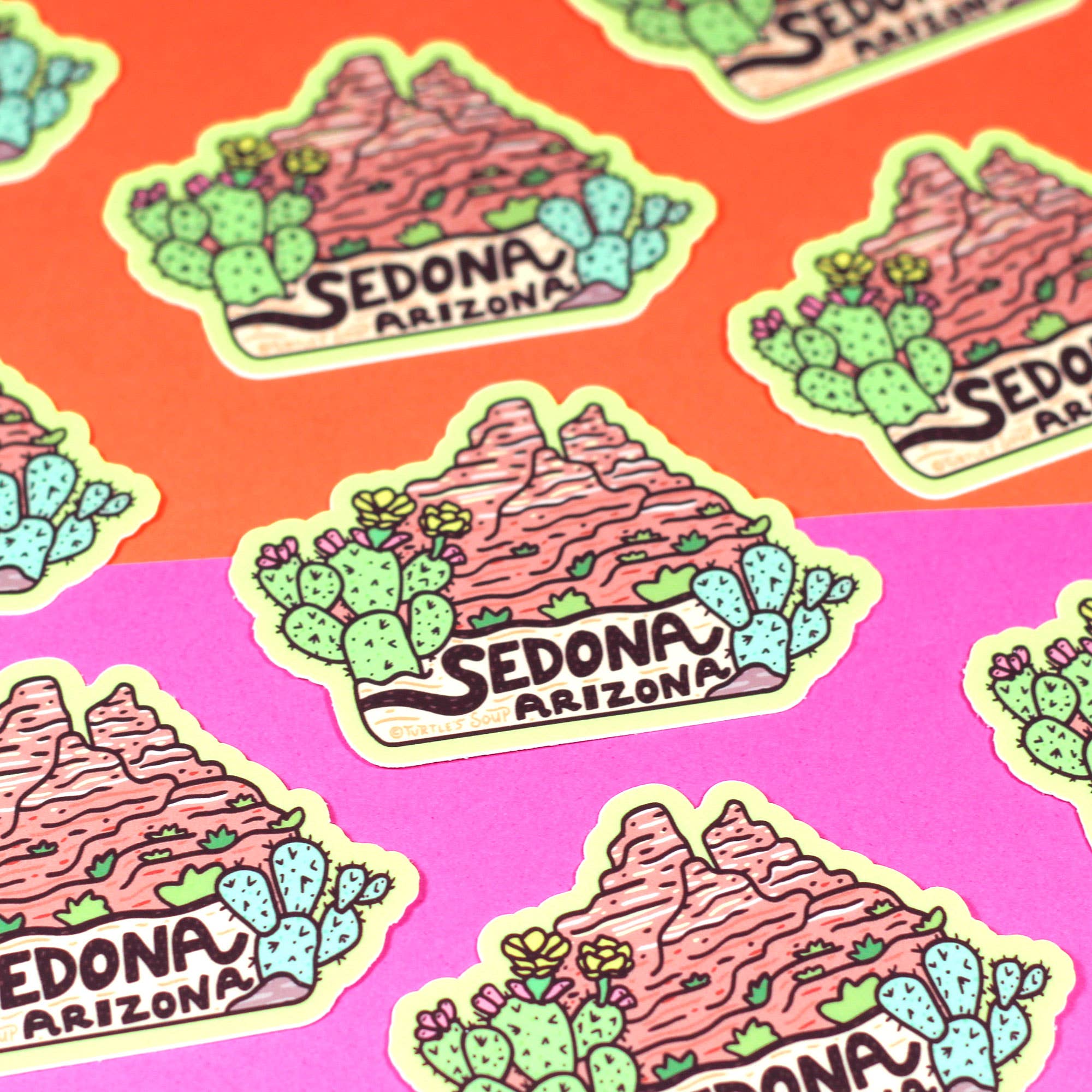Sedona Arizona Red Rocks Small Town Vinyl Sticker