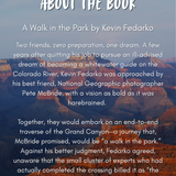 walk in the park: a grand canyon hiking adventure by kevin fedarko & pete mcbride
