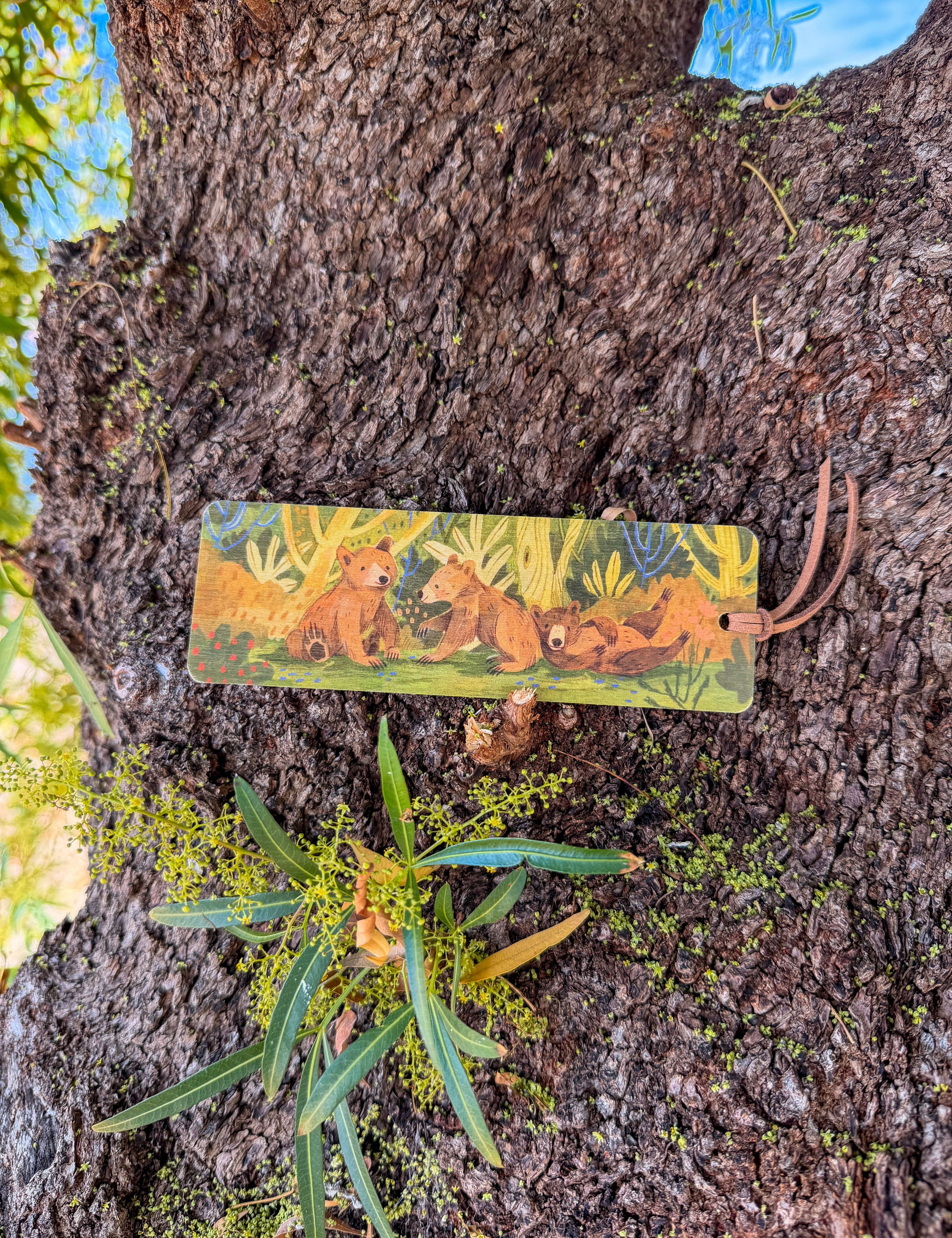 fox in the forest bookmark