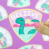 Believe Loch Ness Monster Cryptid Vinyl Sticker