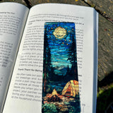 Stained Glass Camping Bookmark - Colorful Nature Design, Perfect for Outdoor Lovers, Book Lovers, and Adventurers, Unique Gift for Campers!