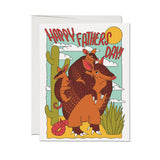 armadillo dad greeting card | happy fathers day card