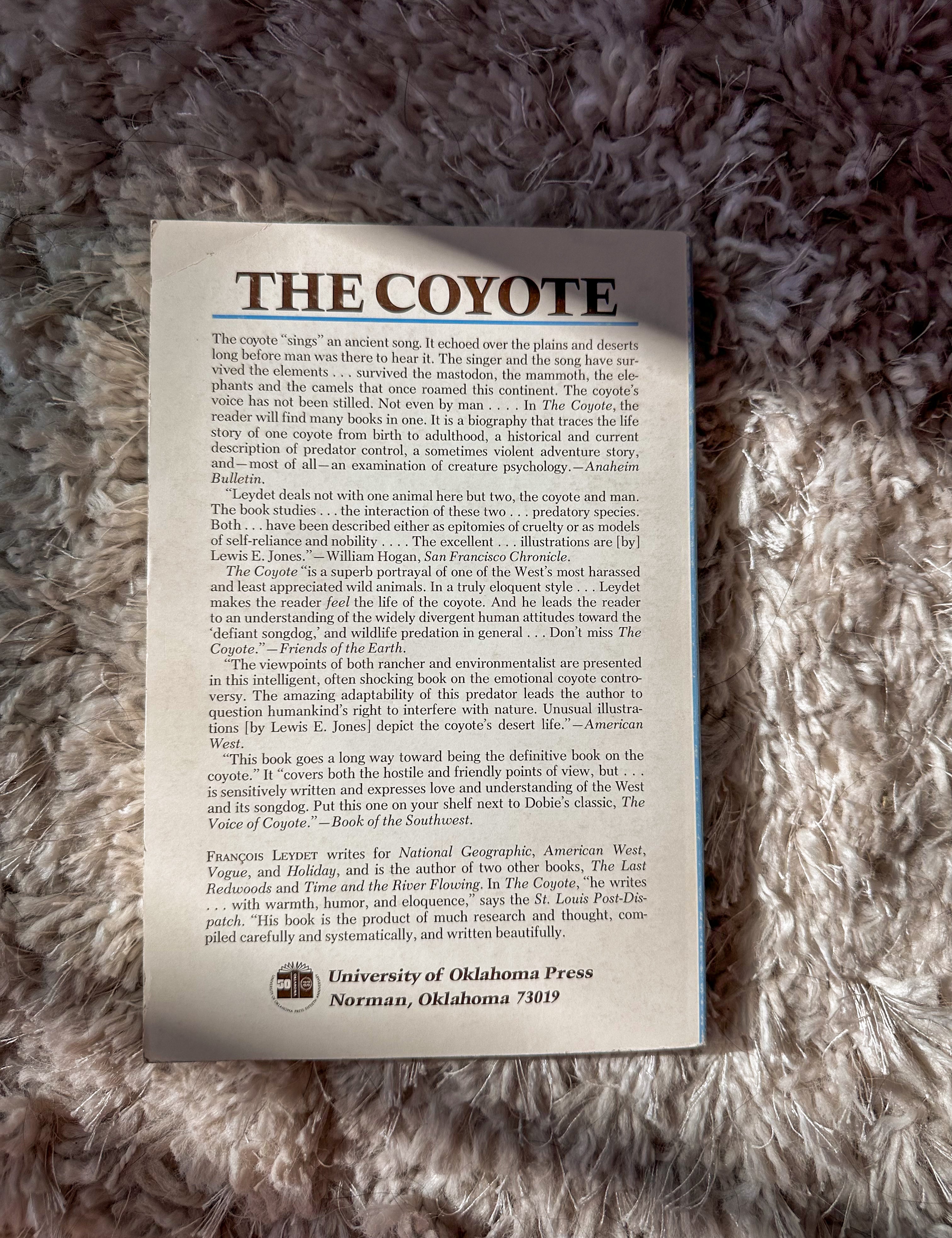 the coyote: defiant songdog of the west