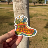 hike responsibly sticker