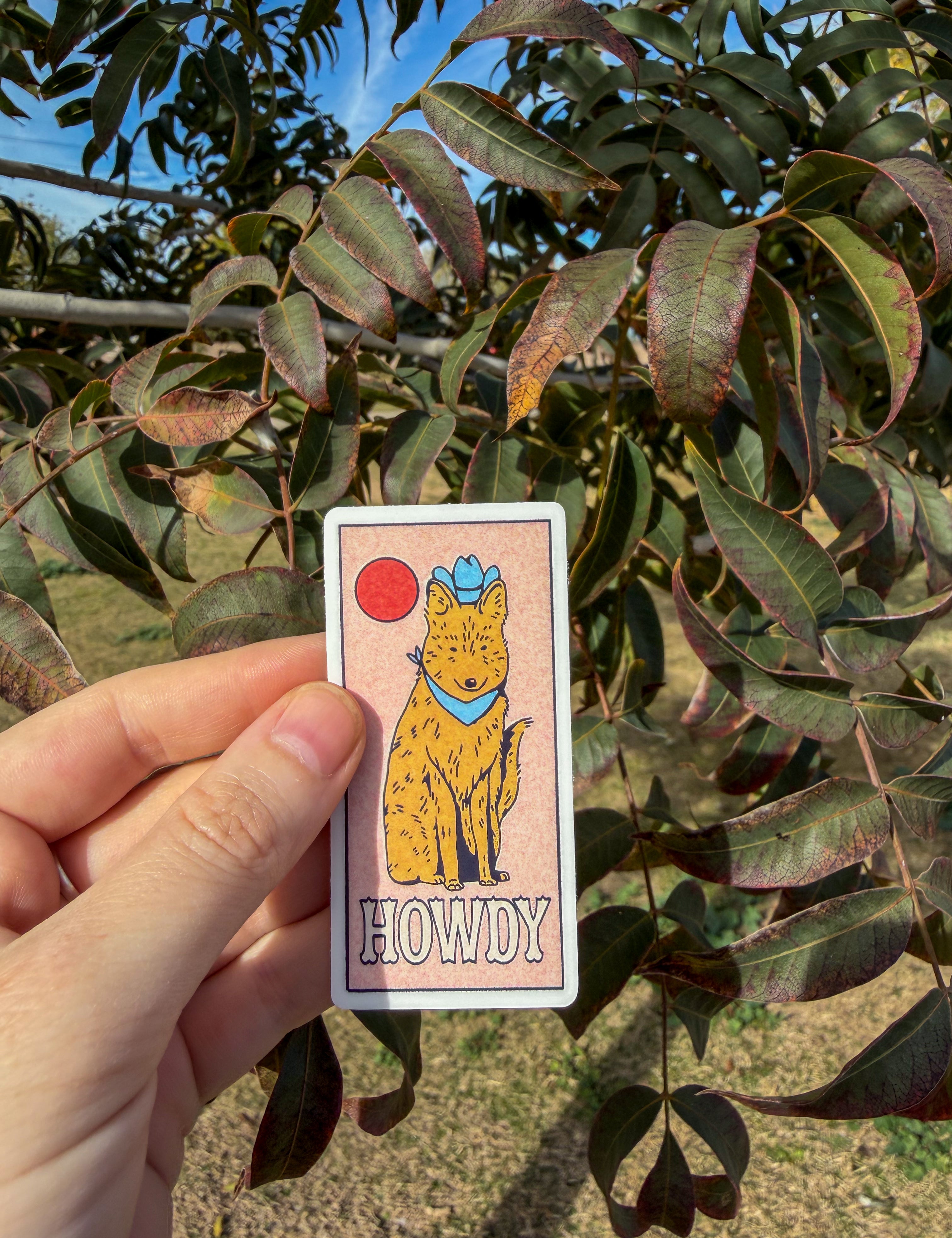 howdy coyote sticker