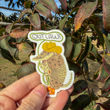outlaw armadillo sticker