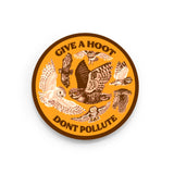 give a hoot don't pollute sticker | bird sticker