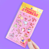 Cowboy Critters Cute Western Rodeo Glitter Sticker Sheet